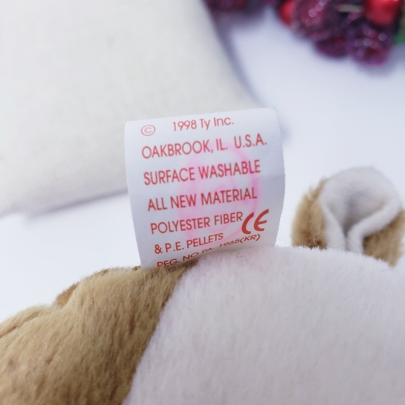 "Whisper" Vintage Original Ty Beanie Babies Fawn with tag - Picture 8 of 9